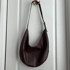 Madewell "Essential Curve Shoulder Bag" - Chocolate Raisin